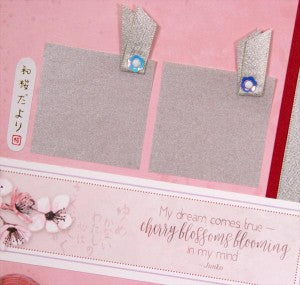 Club Scrap Cherry Blossoms Layout