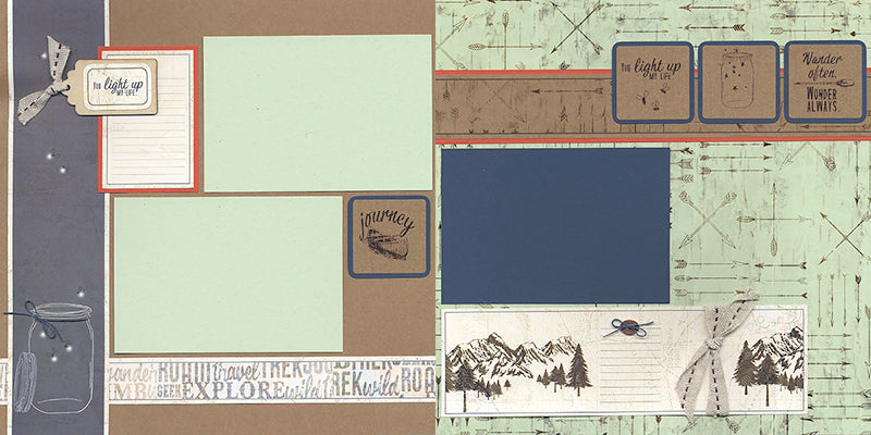 Adirondack Lite Layouts #clubscrap