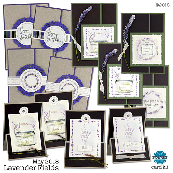 Lavender Fields Collection - Card Kit #clubscrap #cardmaking