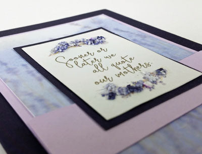 Lavender Fields Hybrid Mother's Day cards #clubscrap #digital #hybrid #printables