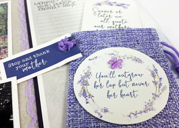 Lavender Fields Page Kit - Mother's Day #clubscrap #scrapbooking #mothersday