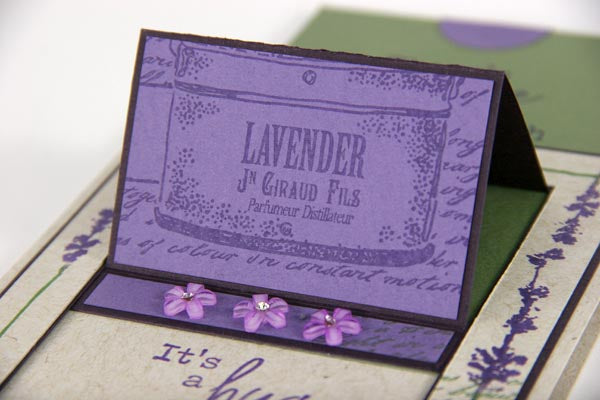 Greeting Card Created With Club Scrap's Lavender Fields Stamps #clubscrap #lavenderfields #stamping