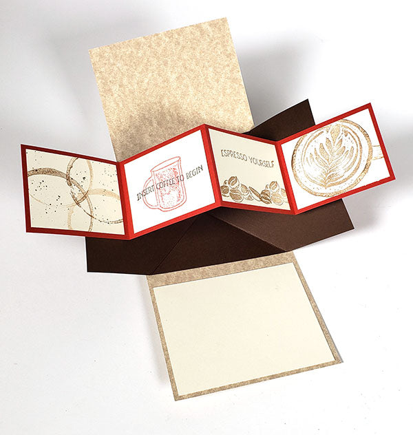 Coffeehouse Projects - Stamped greeting card #clubscrap #cardmaking