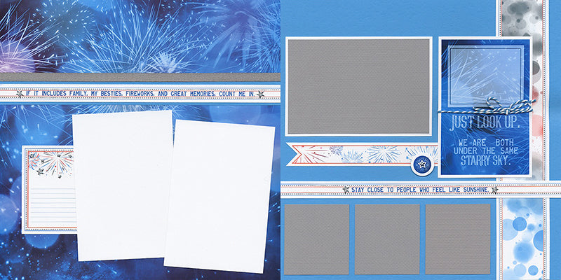 Firecracker Page Kit by Club Scrap #clubscrap #scrapbooking