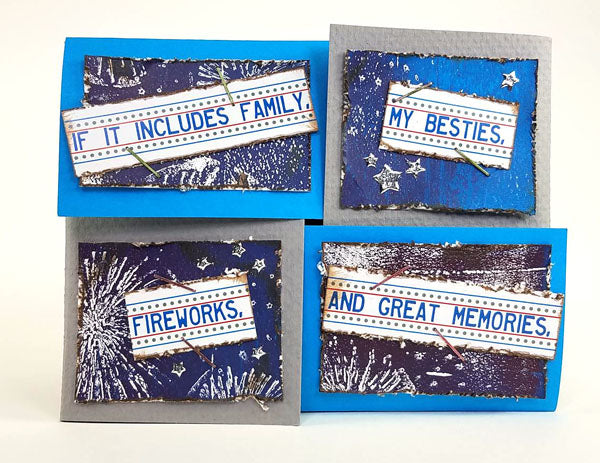 Firecracker Guest Artist - cards by Wendy Bellino