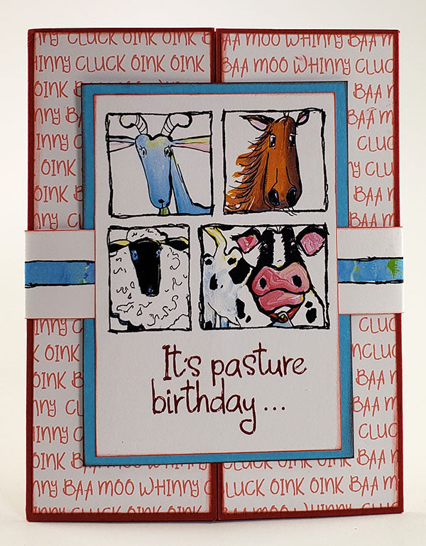 June's Farm Critters Guest Artist - Cards by Jennifer Rodgers