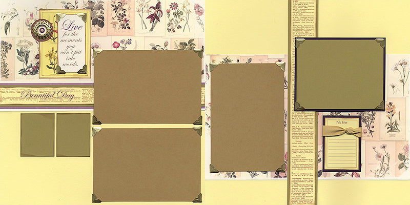 Club Scrap's Vintage Botany Lite Kit - Assembly Tips #clubscrap