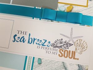 Sea Breeze Pages from Club Scrap #clubscrap #scrapbooking