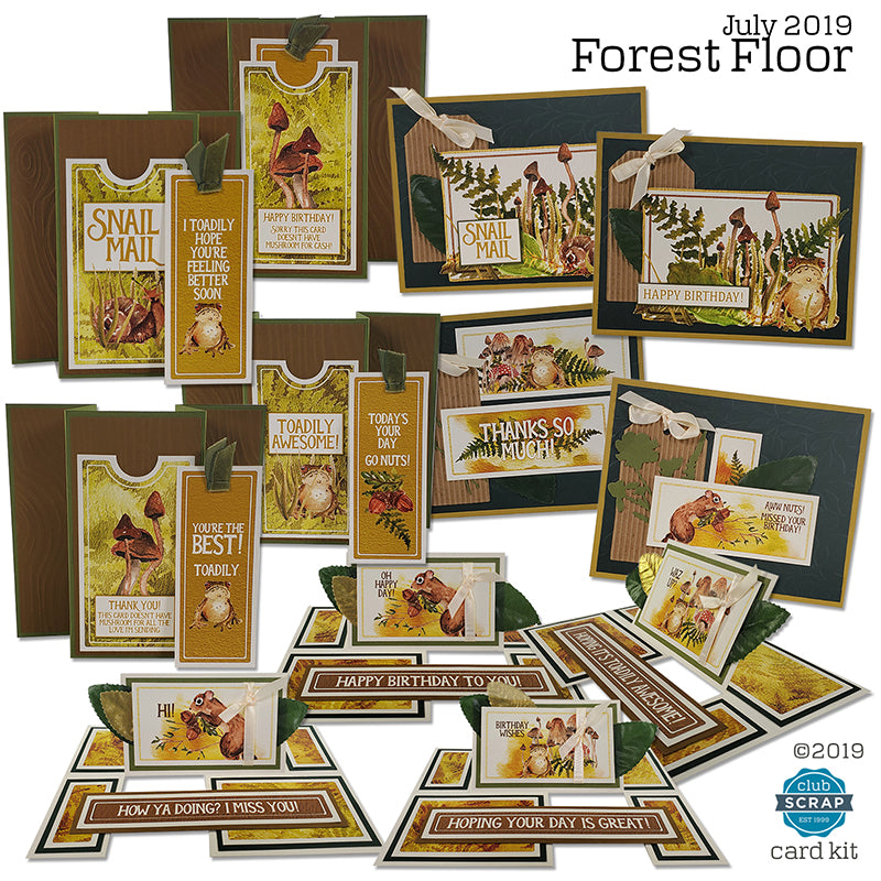 Forest Floor Card Kit by Club Scrap #clubscrap #cardmaking #cardkit
