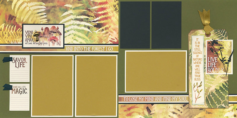 Forest Floor Page Kit by Club Scrap #clubscrap #scrapbooking #pagekit