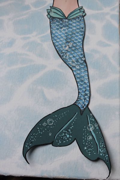 #clubscrap #mermaids #starfish #lagoon #canvas #wall hanging