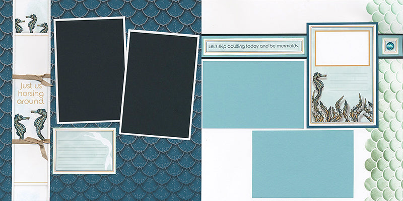 Club Scrap's Lagoon Lite Layouts #clubscrap #scrapbooking