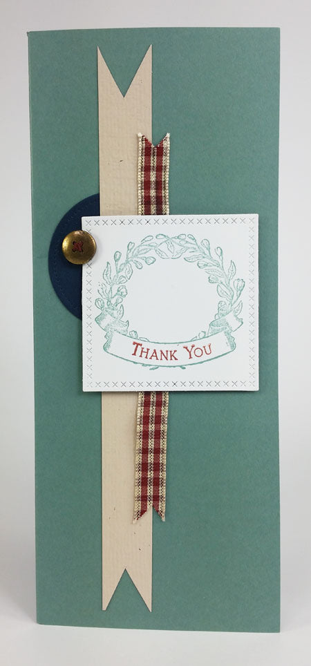 Ivy League stamped greetings by Lisa D. #clubscrap #cardmaking