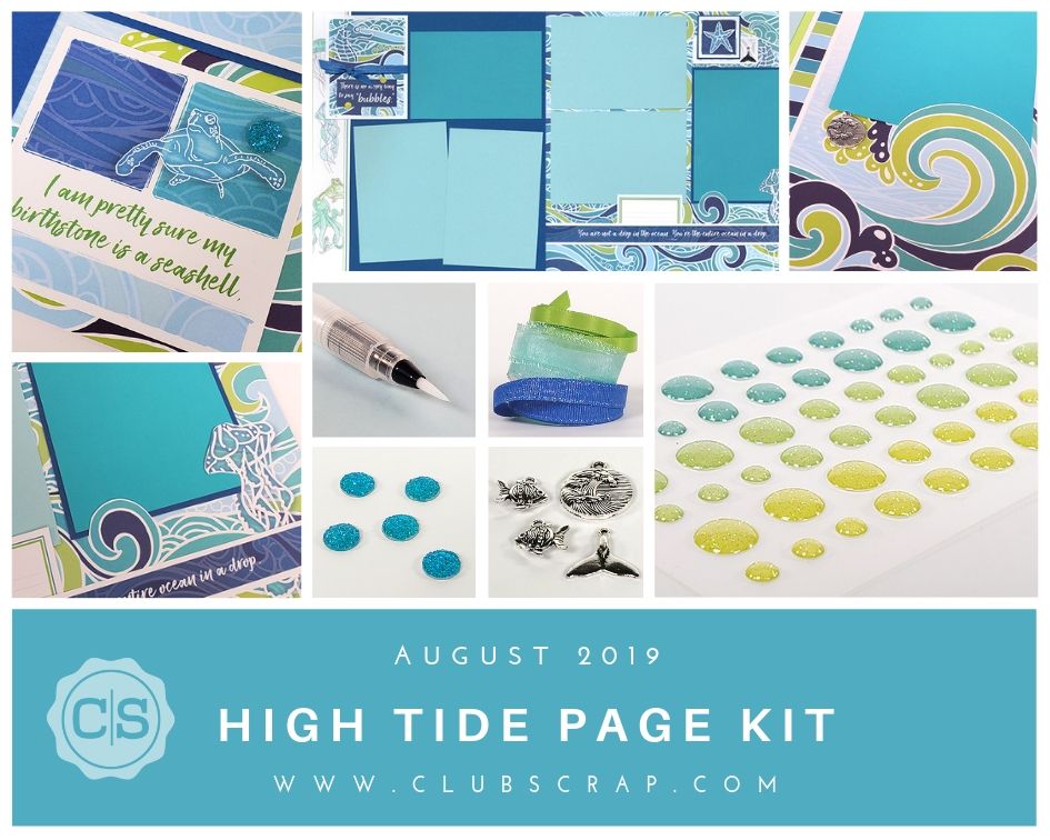 High Tide Page Kit by Club Scrap #clubscrap #pagekit #scrapbookingkit
#scrapbooking