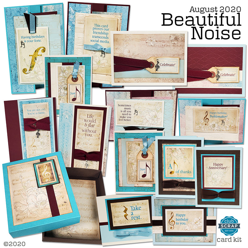 Beautiful Noise Card Kit #clubscrap
