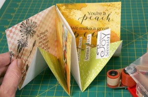 Handmade Book Created With Club Scraps Orchard Club Stamp Papers