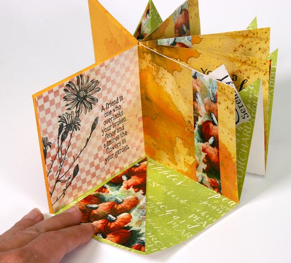 Handmade Book Created With Club Scraps Orchard Club Stamp Papers