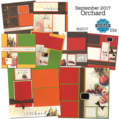 Club Scrap's Orchard Lite Layouts #clubscrap #scrapbooking