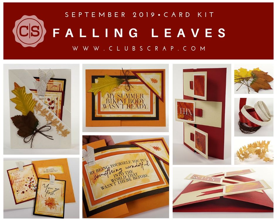 Falling Leaves Spoiler - Card Kit by Club Scrap #clubscrap #cardmaking #cardkit