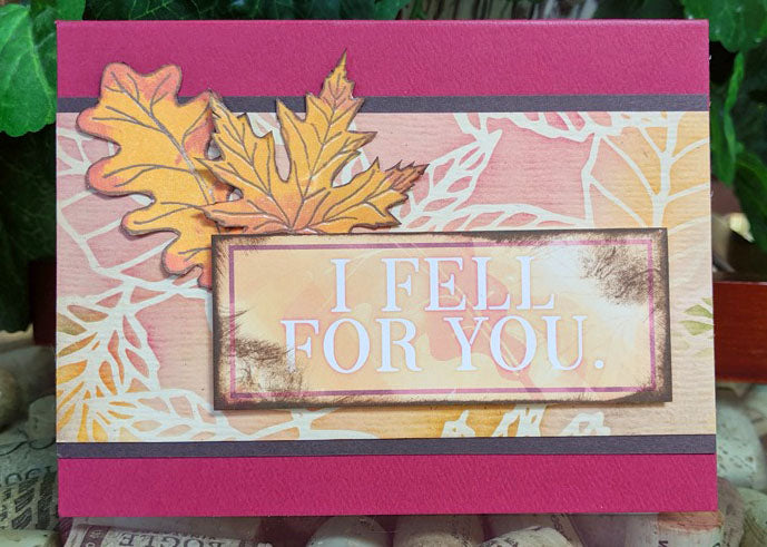 Falling Leaves card by Lisa Dolezal