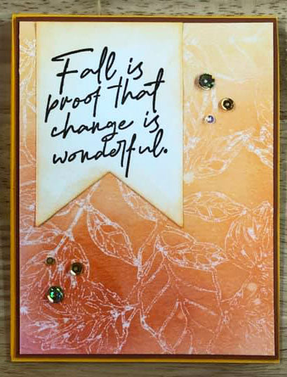 Falling Leaves card by Nancy Young