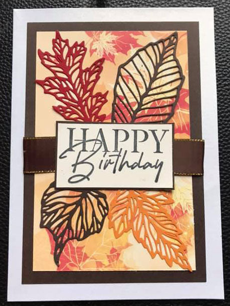 Falling Leaves card by Rita DeLucchi