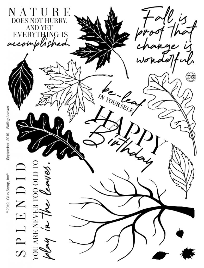 Falling Leaves Spoiler - Stamps by Club Scrap #clubscrap #stamps
