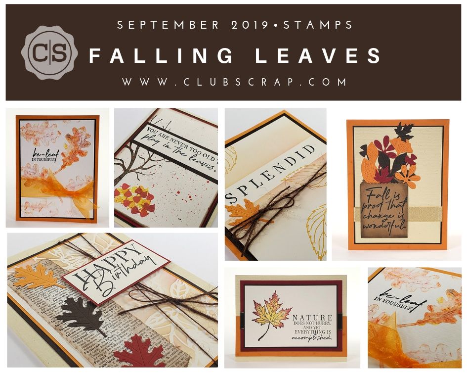 Falling Leaves Spoiler - Stamps by Club Scrap #clubscrap #rubberstamps #handmadecard #stamping
