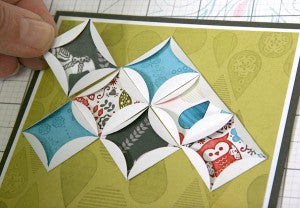 Paper Quilt Created With Scandinavia Club Stamp #clubscrap