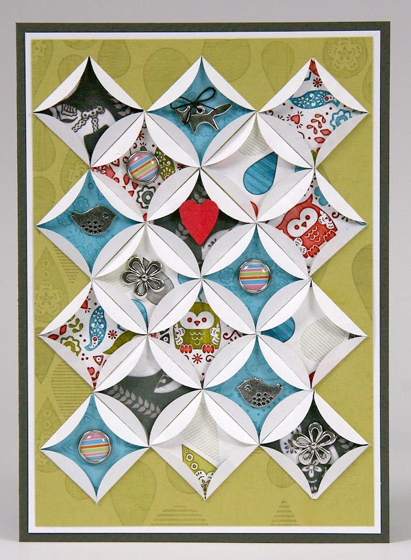 Quilt Card Created With Scandinavia Club Stamp #clubscrap