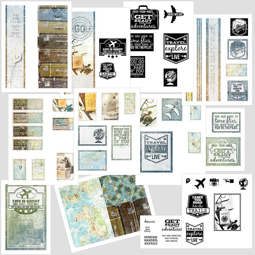 Club Scrap's Expeditions Collection #clubscrap #scrapbooking #cardmaking #efficientscrapbooking