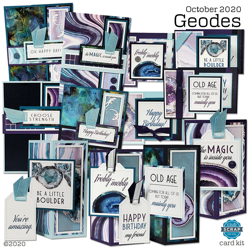 Geodes Cards by Club Scrap #cardmaking #efficientcardmaking #handmadecards #clubscrap