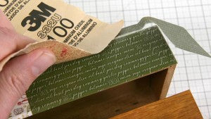 Recipe Box Facelift Created With Club Scrap's Trattoria Club Stamp Paper #clubscrap #alteredrecipebox #trattoria