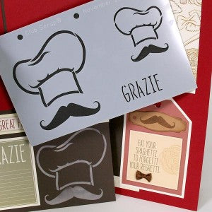 Trattoria Details - Deluxe Stencil #clubscrap #scrapbooking #stencil