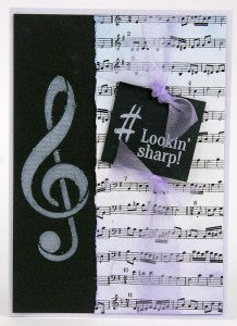 Music Stencil layouts and card #clubscrap, #anightatthemet