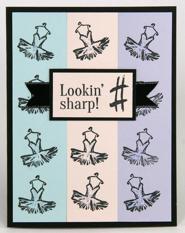 Greeting Card Created With Club Scrap's A Night at the Met Rubber Stamps #clubscrap