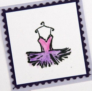 Greeting Card Created With Club Scrap's A Night at the Met Rubber Stamps #clubscrap