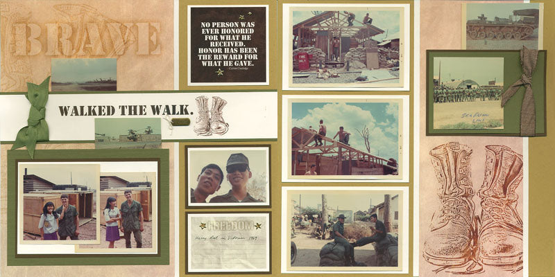 Honor the Brave collection - finished layouts #clubscrap #scrapbooking #pagekit #pageformulas #layouts