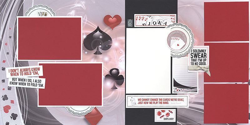 Casino Royale Scrapbooking Page Kit #clubscrap #scrapbooking