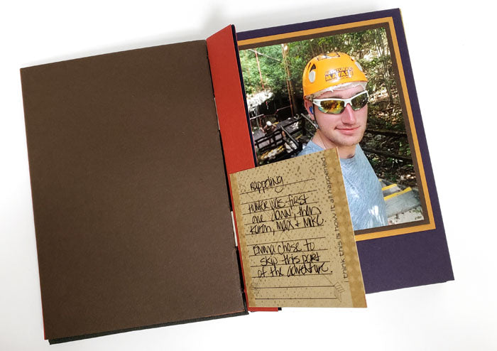 French Link Stitch Journal - Workshop kit #clubscrap #handmadebook #minialbum #album #minibook