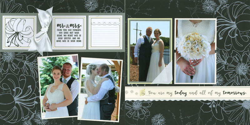 Special Edition Page Kits - Wedding #clubscrap #scrapbooking #pagekit