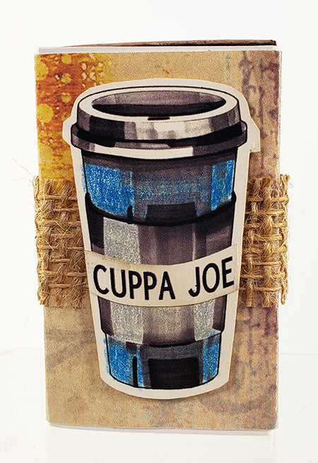 Coffee Loving Paper Crafters Blog Hop: Create a coffee-themed matchbox mini album.