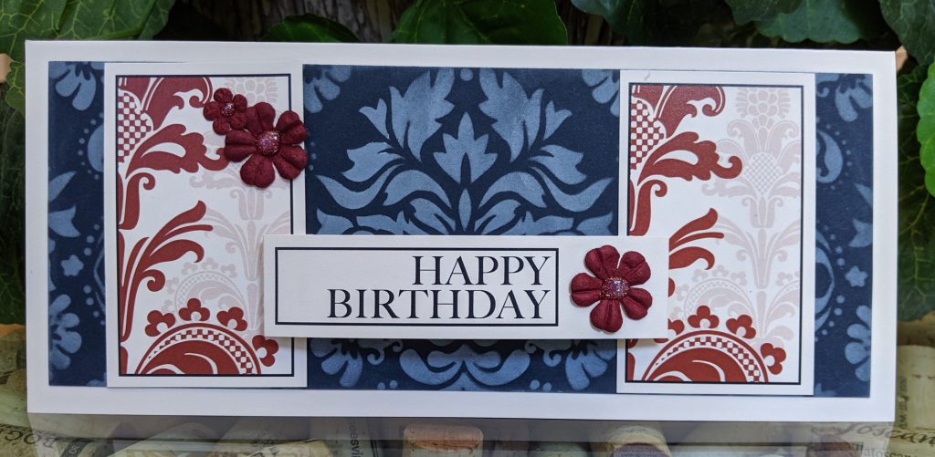 Four ways with the Damask Filigree stencil - Card by Lisa Dolezal