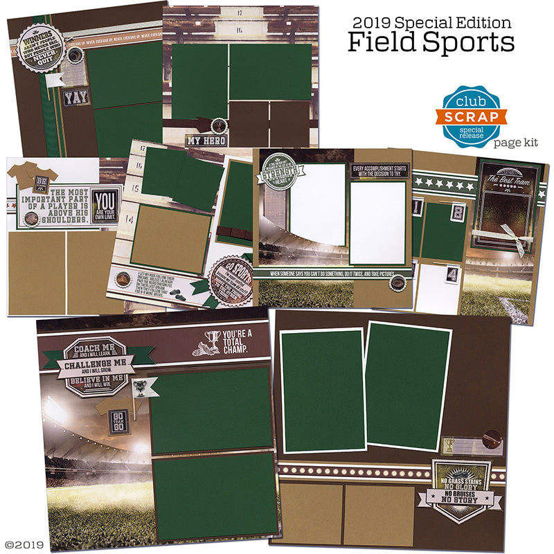 Field Sports Special Release Page Kit
#clubscrap #papercrafts #papercrafting #scrapbooking