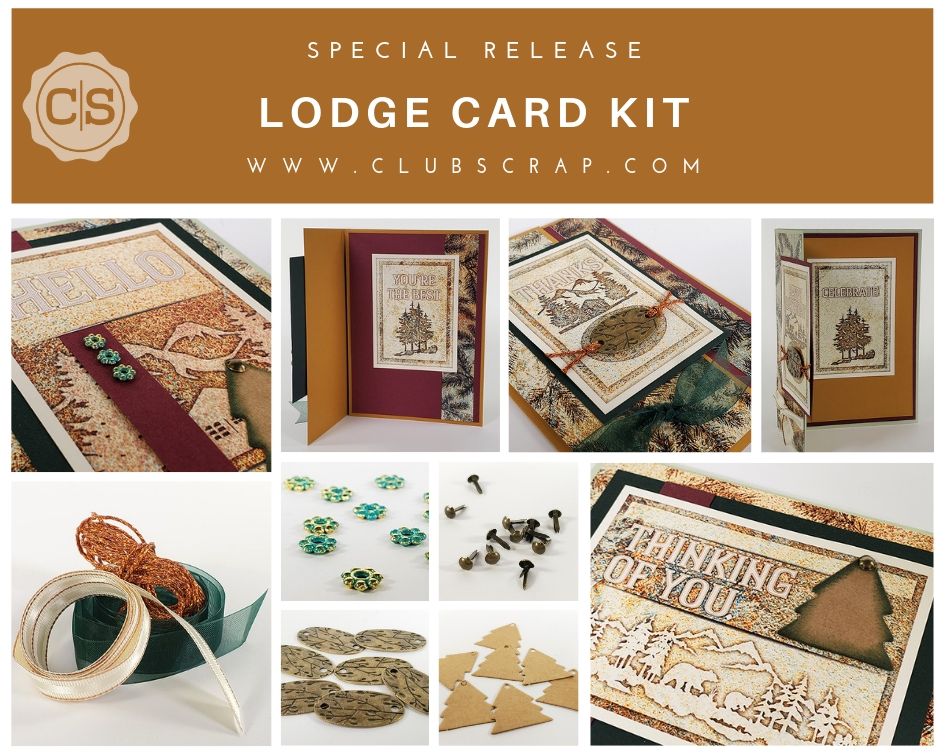 Lodge Remix Card Kit by Club Scrap #clubscrap #cardmaking #cardkit
