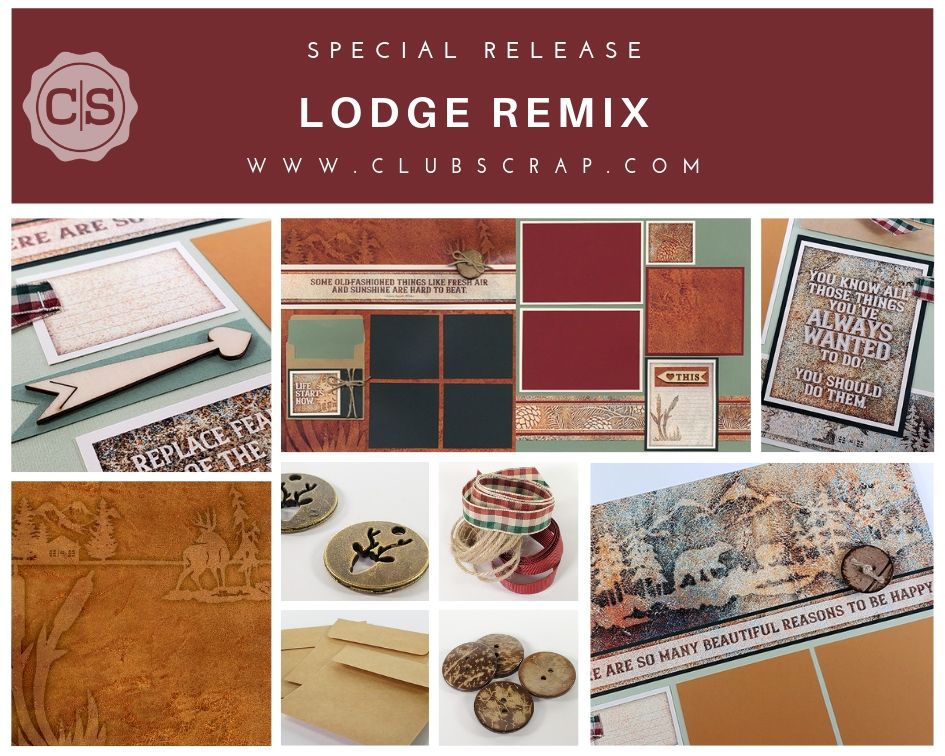 Lodge Remix Page Kit by Club Scrap #clubscrap #scrapbooking #pagekit