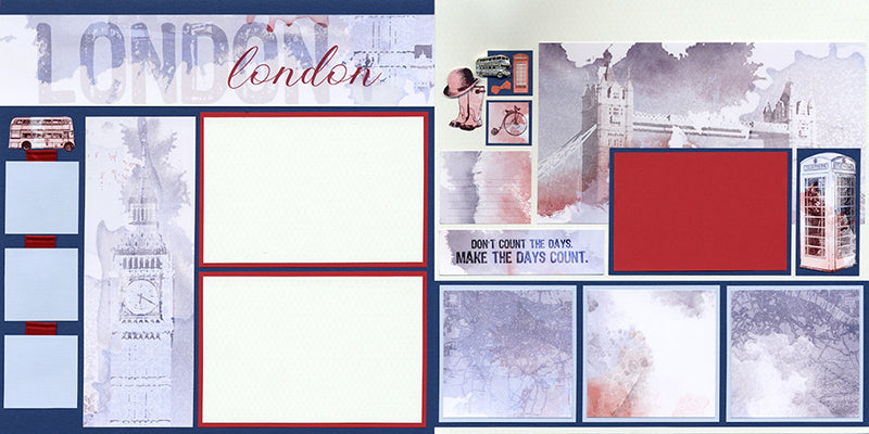 London Calling Remix Page Kit from Club Scrap #clubscrap #londonscrapbook #scrapbooking
