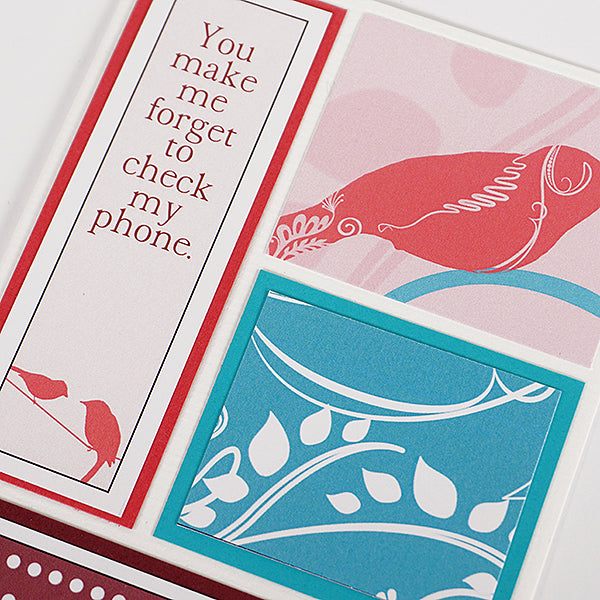 Love Birds greeting cards - transform the Love Birds collection into 29 greeting cards with the help of Club Scrap’s card making formulas.