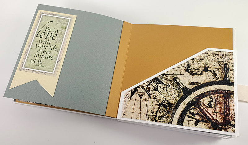 Triple Folio Book Project by Club Scrap #clubscrap #handmadebook #handmadegift #bookmaking