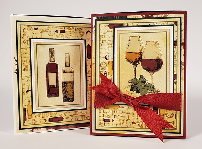 Wine Time Cards by Club Scrap #clubscrap #winecards #cardmaking